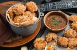 American Peanut And Pretzel Chicken With Bloody Mary Dipping Sauce Recipe Dinner