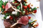 American Olivecrusted Lamb Racks With Chickpea Salad Recipe Dinner