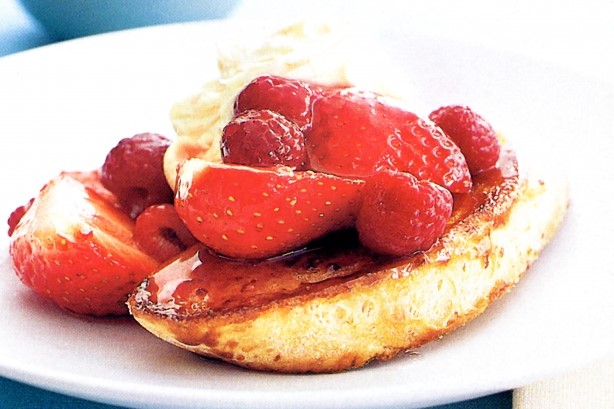 Australian Mixed Berries On Sugar Bread With Mascarpone Recipe Dessert