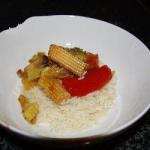 Australian Grilled Vegetables on Rice to Garlic Dinner