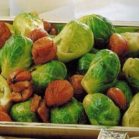 American Brussels Sprouts And Chestnuts Appetizer
