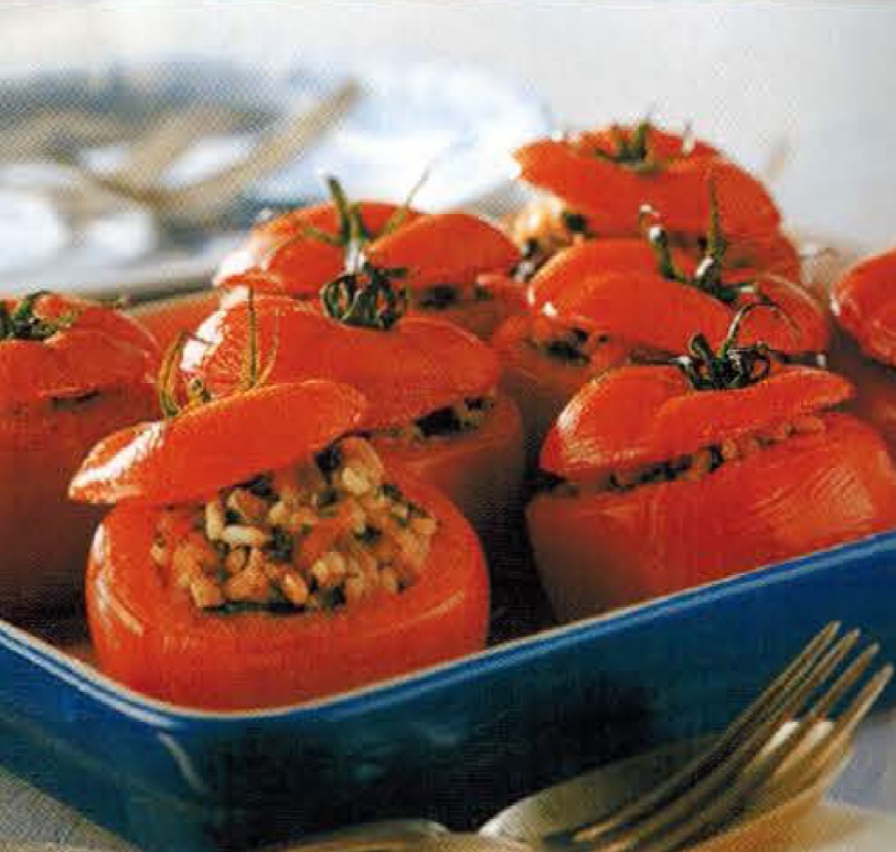 Greek Tomates Yemistes Dinner