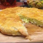 Australian Cake with Cabbage from Puff Pastry Dough Dessert