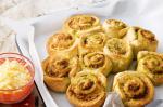 American Cheese And Basil Pullapart Scrolls Recipe Appetizer