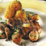 American Hip Steak with Shallots and Garlic Appetizer