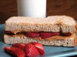 American Peanut Butter Fruit Sandwich Appetizer