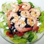 Australian Greekstyle Shrimp Salad on a Bed of Baby Spinach Recipe Dinner