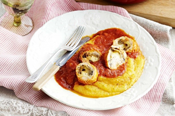 American Chicken Involtini With Soft Polenta Recipe Dinner