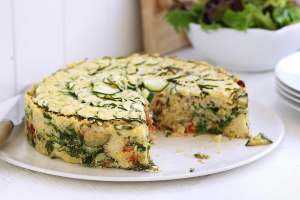 American Spinach Zucchini And Ricotta Rice Tart Recipe Appetizer