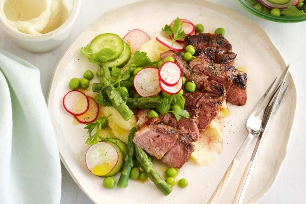 American Spring Lamb With Skordalia Recipe Appetizer