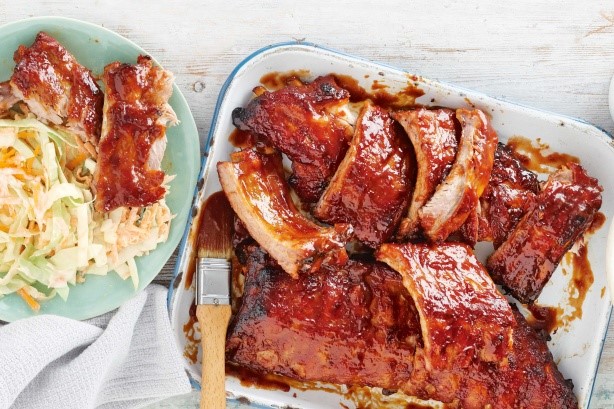 American Sticky Ribs With dirty Rice Recipe Dinner