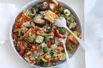 American Roast Vegetable Haloumi And Rice Salad Recipe Dinner