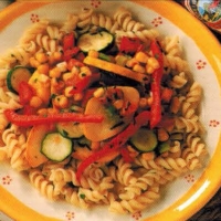 British Fusilli With Vegetables Dinner