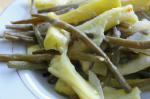 American Roasted Green Beans With Peppers and Onions Appetizer