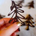 Canadian Fir Trees from Chocolate Dessert