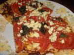 American Phyllo Pizza With Fresh Tomatoes and Feta Cheese Appetizer