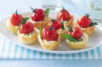 American Blue Cheese Tarts With Roasted Cherry Truss Tomatoes Recipe Appetizer