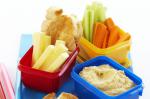 American Hummus Cheese and Carrot Snack Box Recipe Appetizer
