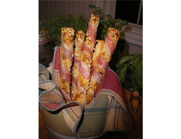 Italian Prosciuttoparmesan Grissini puff Pastry Breadsticks Appetizer