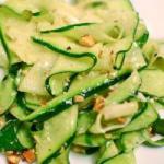 American Salad of Courgettes Floods Appetizer