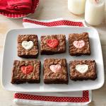 Canadian Valentine Heart Brownies Dessert