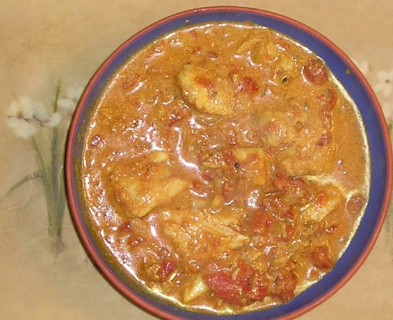 American Curried Monkfish Dinner