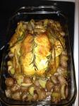 American Simple and Easy Roast Chicken Dinner
