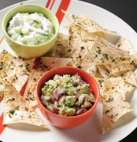 French garlic and herb Chips Appetizer