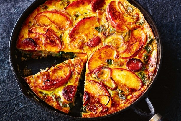 Canadian Chorizo Kale And Apple Frittata Recipe Appetizer