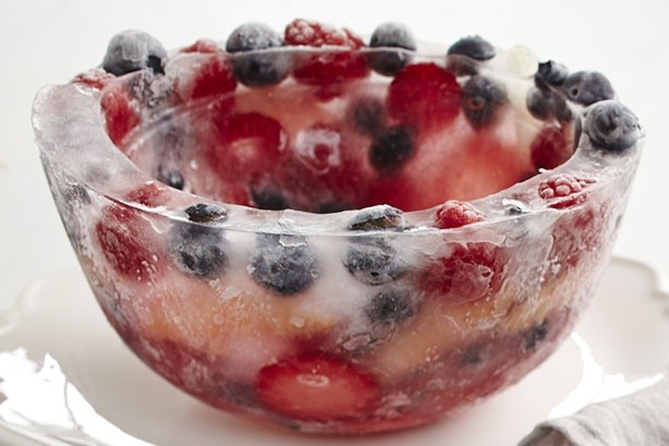 Canadian Frozen Berry Ice Bowls Recipe Dessert