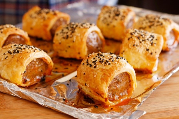 Canadian Lamb Sausage Rolls With Tahini Sauce Recipe Appetizer