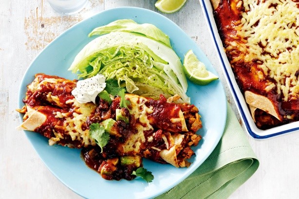 Canadian Smoky Chicken Enchiladas With Black Bean Salsa Recipe Appetizer