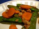 British Asian Snow Peas and Carrots Appetizer