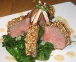 American Asian Racks of Lamb With Sesame Sauce BBQ Grill