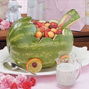 American Watermelon Baby Carriage Appetizer