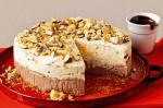 Australian Chocolate And Honeycomb Icecream Cake With Hot Fudge Sauce Recipe Dessert