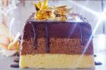 Australian Triple Chocolate Mousse Cake With Choc Gingerbread Sauce Recipe Dessert
