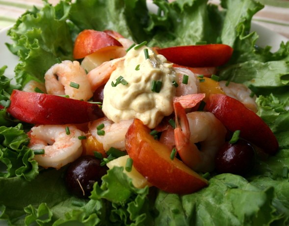 American Chilled Shrimp and Fruit Curry Appetizer