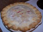 American Rhubarb Raspberry Pie Dessert