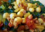 Canadian Sauteed Chickpeas With Ham and Kale Appetizer