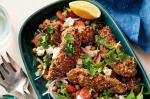 American Dukkahcrusted Chicken And Roast Chickpea Salad Recipe Appetizer