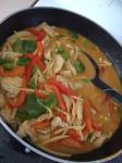 Thai Chicken in Red Curry with Bamboo Shoots Appetizer