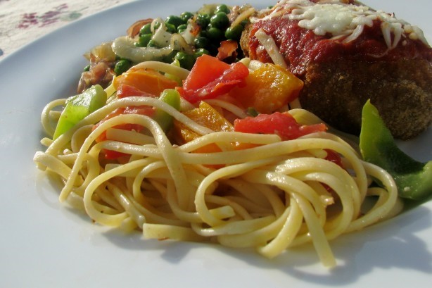 Italian Olive Garden Linguine With Mixed Sweet Peppers Appetizer