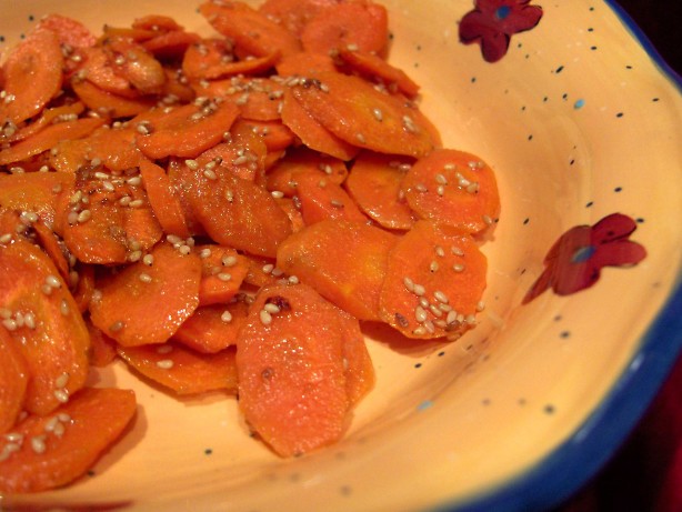 American Sesame  Ginger Carrots Appetizer