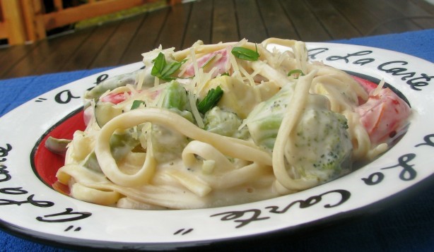 American My Easy Alfredo Primavera Dinner