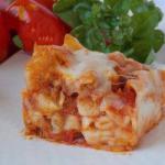 Italian Pasticcio gratin of Italian Pasta Dinner