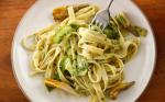 Australian Fettuccine with Pesto Asparagus and Artichoke Recipe Appetizer