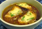 American Fiveonion Soup With Scallion and Gruyere Croutons Appetizer