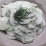 Australian Cucumber Salad with Dill Cream Dressing Appetizer