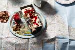 American Nougat Icecream with Pistachios and Glace Fruits nougat Glace a La Pistache Appetizer